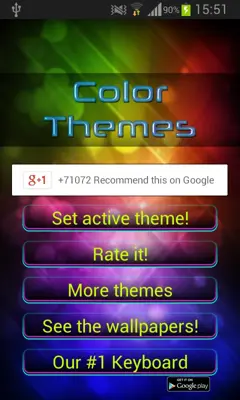 Color Themes Keyboard android App screenshot 1